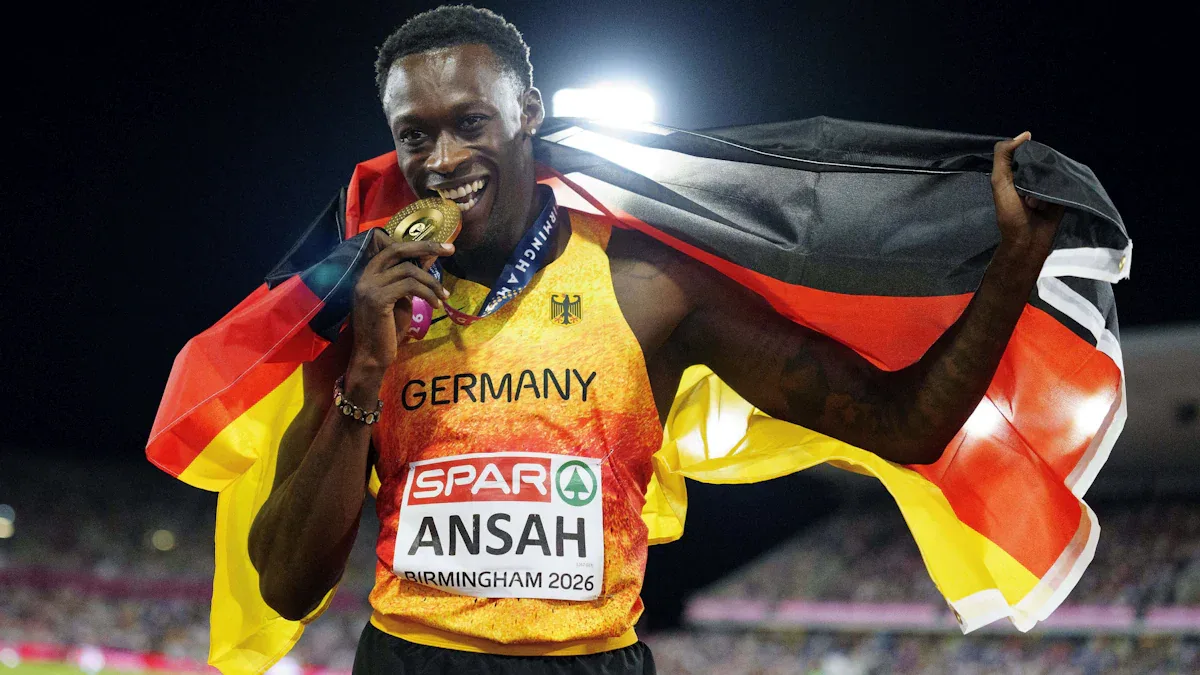 Silber für deutsche Sprintstaffel bei Leichtathletik-EM in Birmingham